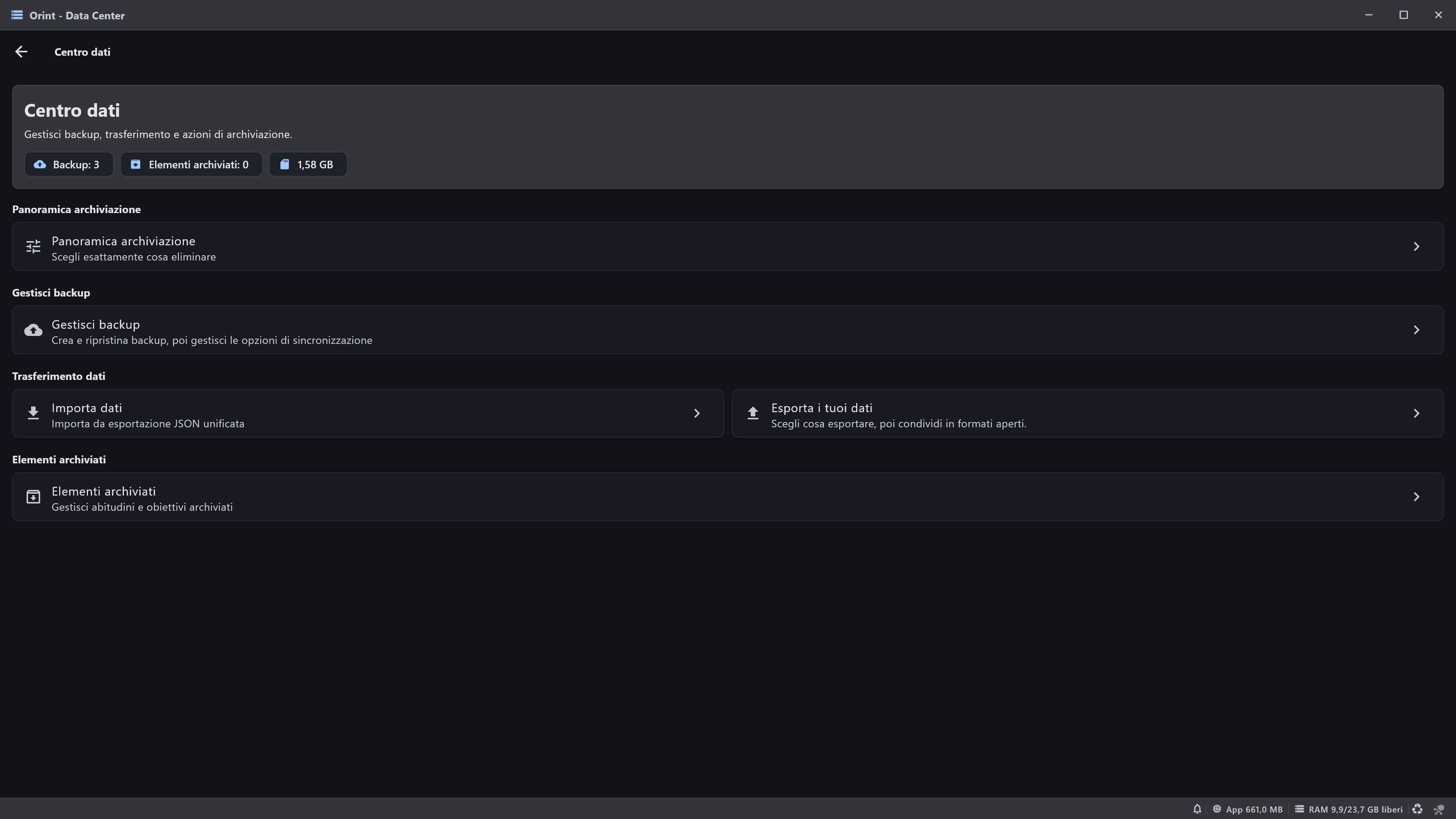 Windows Data Center screenshot