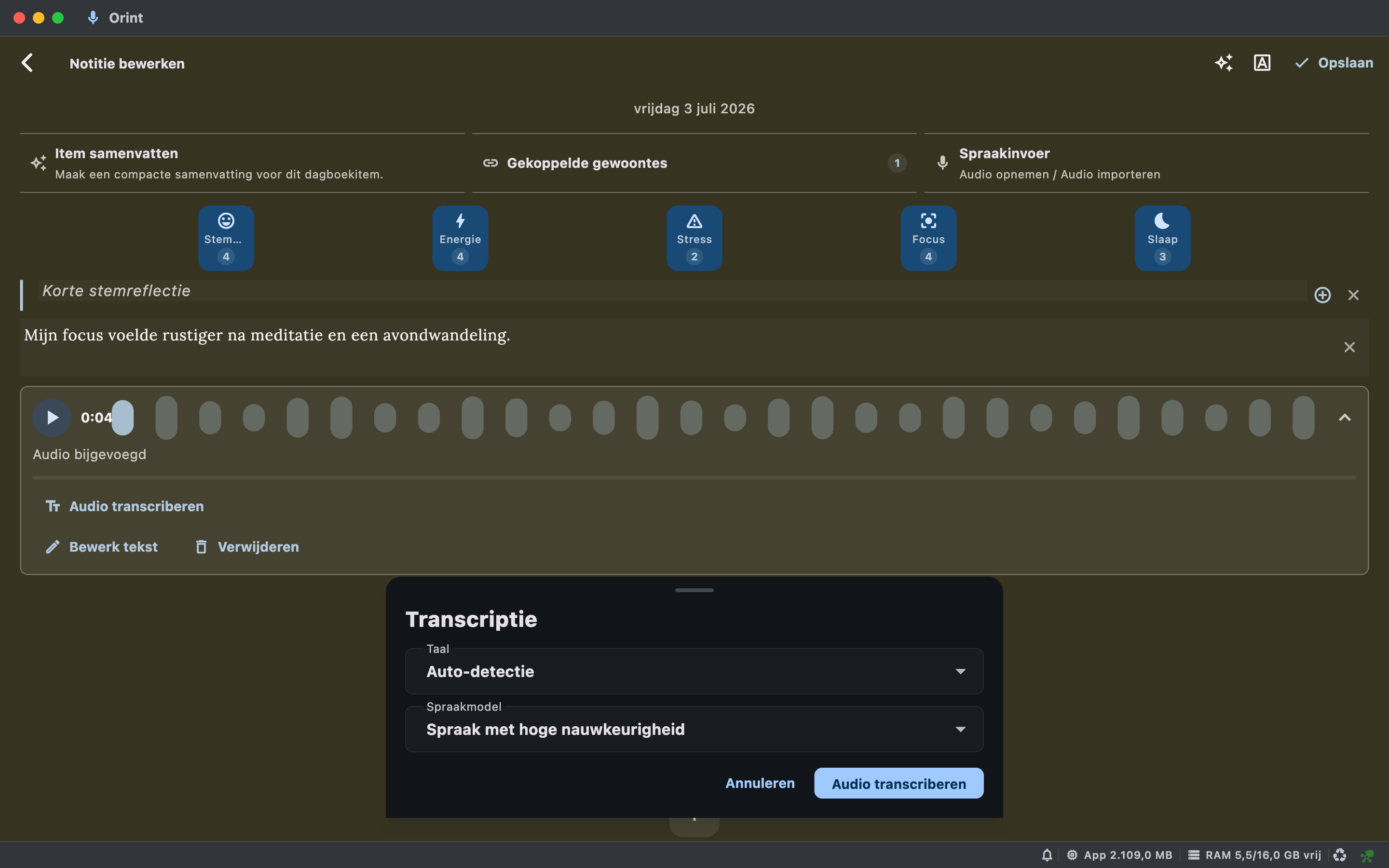 Mac Journal screenshot