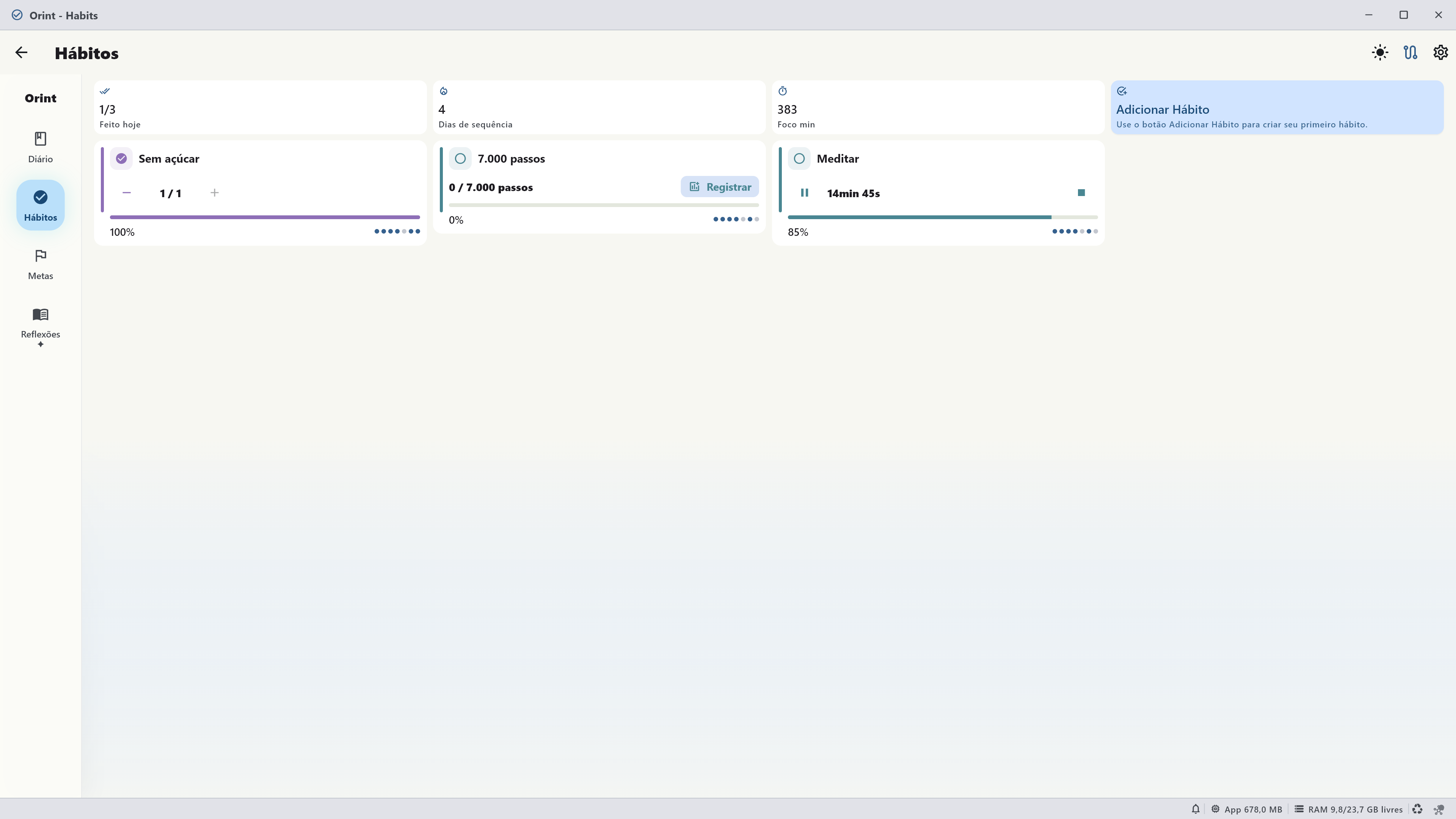 Windows Habits screenshot
