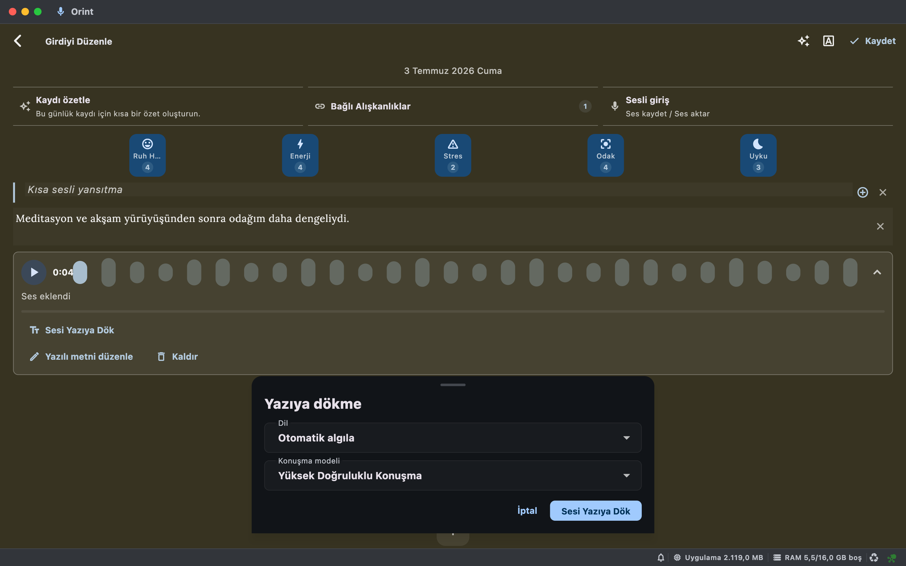 Mac Journal screenshot